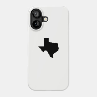 Black Texas Phone Case