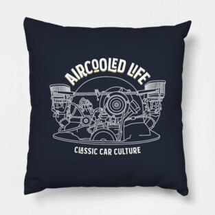 Aircooled Life - Classic Car Culture Pillow