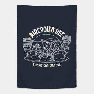 Aircooled Life - Classic Car Culture Tapestry