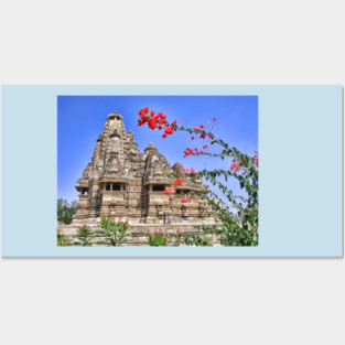Temple. Khajuraho, India Posters and Art