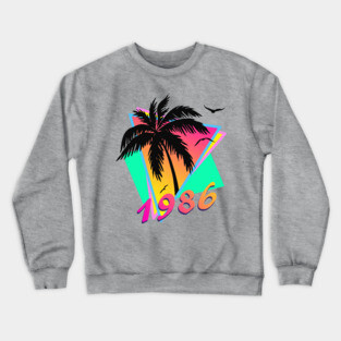 1986 Tropical Sunset Crewneck Sweatshirt
