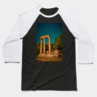 Greece. Ancient Olympia. Ruins of Philippeion. Baseball T-Shirt