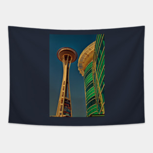 USA. Seattle. Space Needle. Tapestry