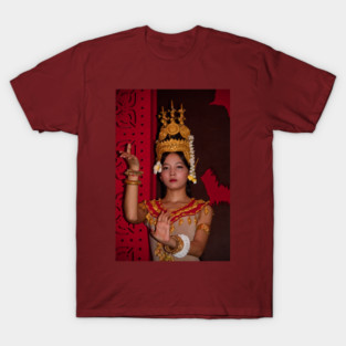 Cambodia. Siem Reap. Portrait of a Dancer. T-Shirt