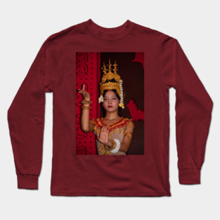 Cambodia. Siem Reap. Portrait of a Dancer. Long Sleeve T-Shirt