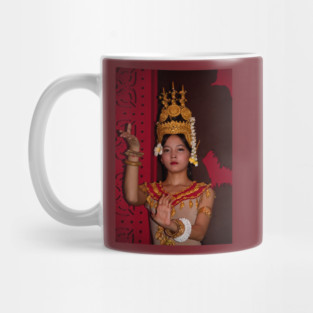Cambodia. Siem Reap. Portrait of a Dancer. Mug