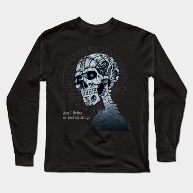 The Machine Called Reality Long Sleeve T-Shirt by Tommy Devoid