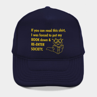 Book Worm Re-enter Society Hat