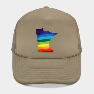 Minnesota Rainbow Flag LGBT Pride Hat