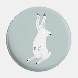 Happy Arctic Hare Pin