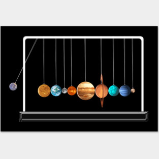 Newton's Space Balls Cradle Posters and Art