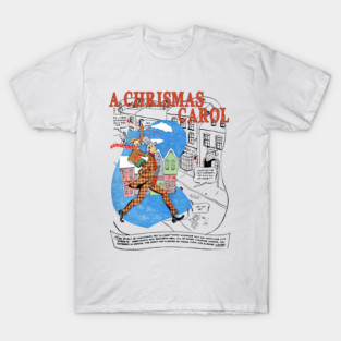 A Classic Christmas Carol Comic Design T-Shirt