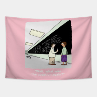 Funny math cartoon Tapestry