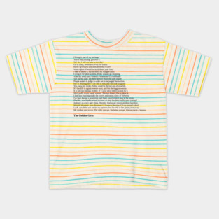 The Golden Girls Quotes Kids T-Shirt