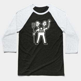 2-Headed Farmer {DARK shirts} Baseball T-Shirt