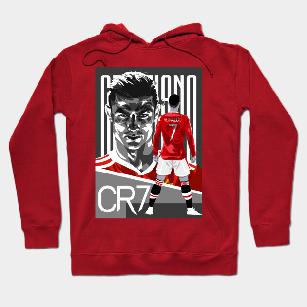 Cristiano Ronaldo in Red Cristiano Ronaldo Hoodie TeePublic