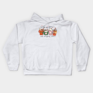 I Run on Coffee and Christmas Cheer Kids Hoodie