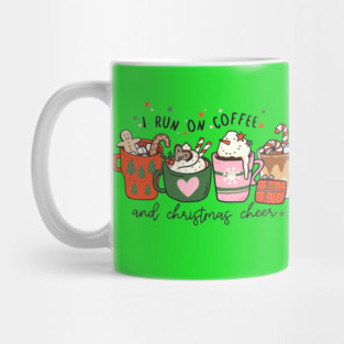 I Run on Coffee and Christmas Cheer Mug
