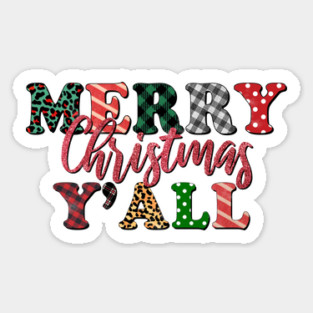 Merry Christmas Ya'll Magnet