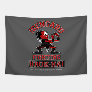 Isengard Fighting Uruk-Hai Tapestry