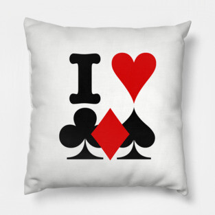 I love cards Pillow