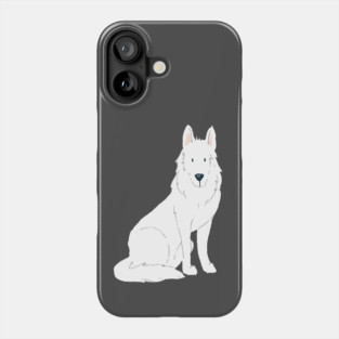 White German Shepherd Phone Case
