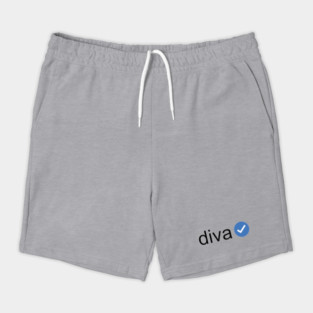 Verified Diva (Black Text) Shorts