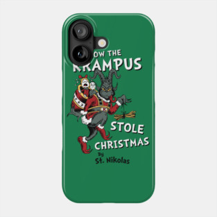 Krampus Christmas - Creepy Cute Children's Book Phone Case
