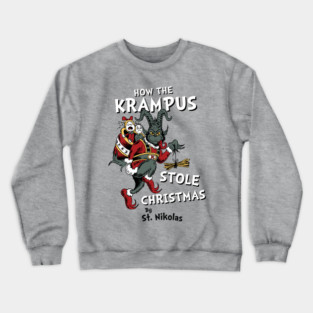 Krampus Christmas - Creepy Cute Children's Book Crewneck Sweatshirt