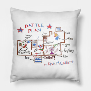 Home Alone Kevin's Battle Plan Pillow