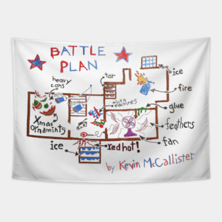 Home Alone Kevin's Battle Plan Tapestry