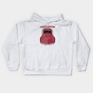 Corvette C3 - Maroon Kids Hoodie