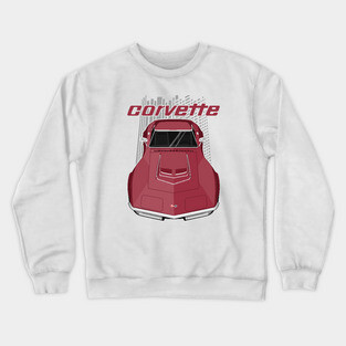Corvette C3 - Maroon Crewneck Sweatshirt