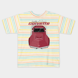 Corvette C3 - Maroon Kids T-Shirt