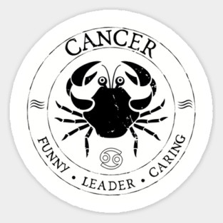 Cancer Zodiac Birthday Star Sign Zodiac Gift Sticker