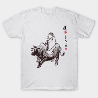 Laozi Riding Ox (normal way) T-Shirt
