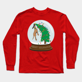 Merry Maligator Globe Long Sleeve T-Shirt