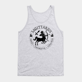 Sagittarius Zodiac Birthday Star Sign Zodiac Gift Tank Top