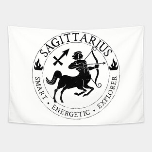 Sagittarius Zodiac Birthday Star Sign Zodiac Gift Tapestry