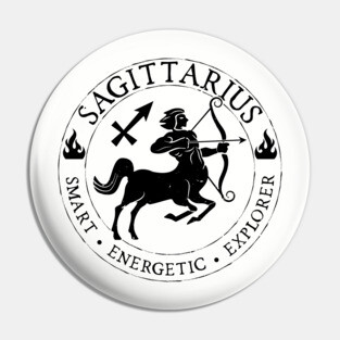 Sagittarius Zodiac Birthday Star Sign Zodiac Gift Pin