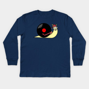 25-Hour Holiday Radio Show snail (no text) Kids Long Sleeve T-Shirt