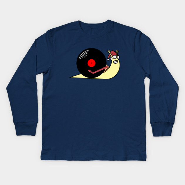 25-Hour Holiday Radio Show snail (no text) Kids Long Sleeve T-Shirt by jonsolomon