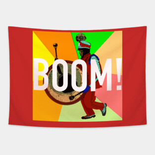 Bass Drum Boom Tapestry
