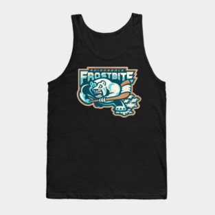 Defunct Adirondack Frostbite Hockey Team Tank Top