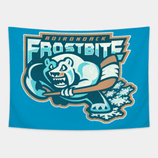 Defunct Adirondack Frostbite Hockey Team Tapestry
