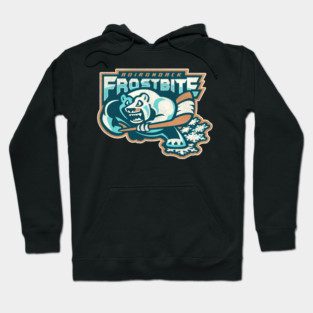 Defunct Adirondack Frostbite Hockey Team Hoodie