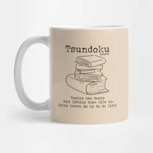 Word Play: Tsundoku (book collector) Mug