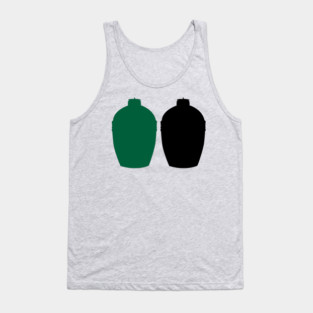 Big Green Egg Colors - Black and Green Tank Top