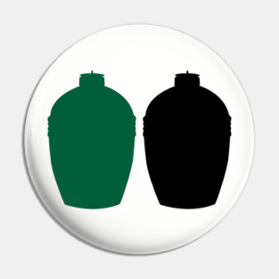Big Green Egg Colors - Black and Green Pin