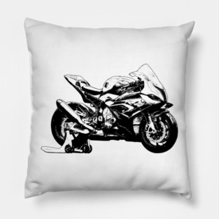 S1000RR Bike Sketch Art Pillow